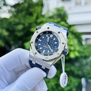 Audemars Piguet Replica Watch Blue Dial Royal Oak 15720ST IP Factory 41mm (1)