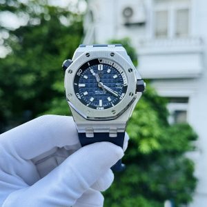 Audemars Piguet Replica Watch Blue Dial Royal Oak 15720ST IP Factory 41mm (1)