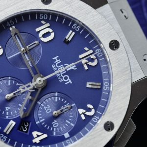 Hublot Big Bang Chronograph Titanium Blue Color Replica Watch 44mm (1)