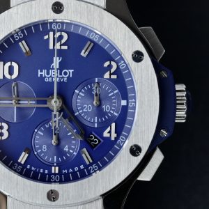 Hublot Big Bang Chronograph Titanium Blue Color Replica Watch 44mm (1)