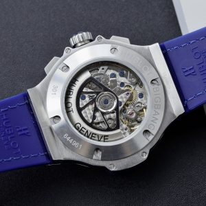 Hublot Big Bang Chronograph Titanium Blue Color Replica Watch 44mm (1)