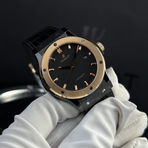 Hublot Classic Fusion Black Ceramic Demi King Gold Movement SW300 JJZ 42mm (5)