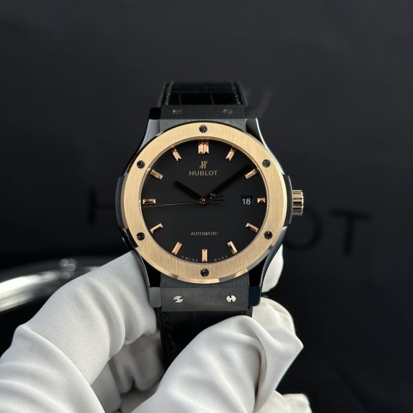 Hublot Classic Fusion Black Ceramic Demi King Gold Movement SW300 JJZ 42mm (5)