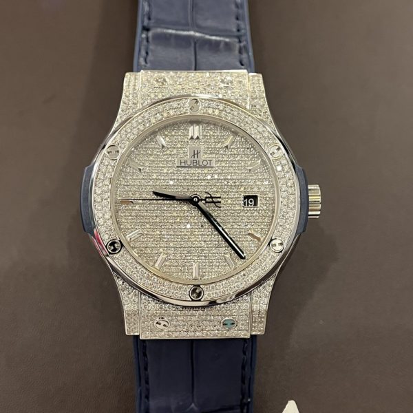 Hublot Classic Fusion Customs Natural Diamonds Best Replica (9)