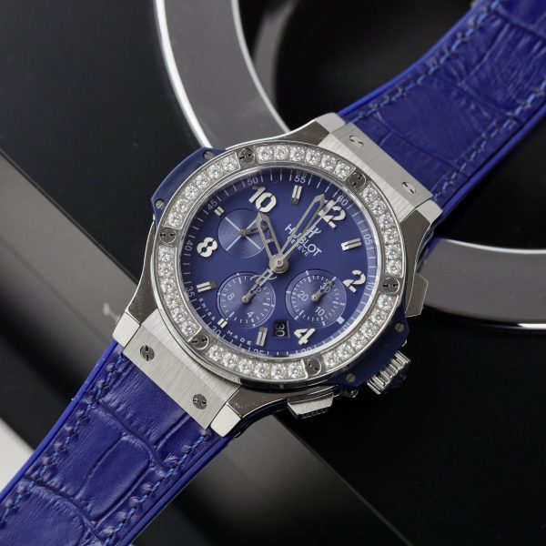 Hublot Customs Bezel Moissanite Diamonds Big Bang Chronograph 44mm (11)