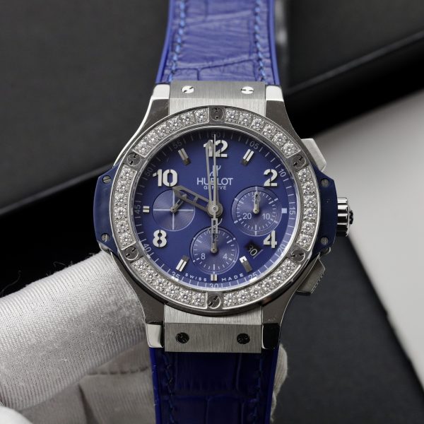 Hublot Customs Bezel Moissanite Diamonds Big Bang Chronograph 44mm (11)