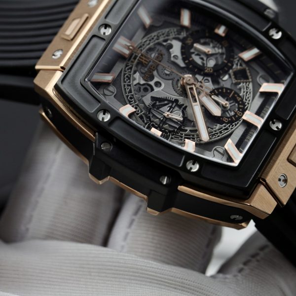 Hublot Spirit Of Big Bang King Gold Bezel Ceramic Best Replica 42mm (1)