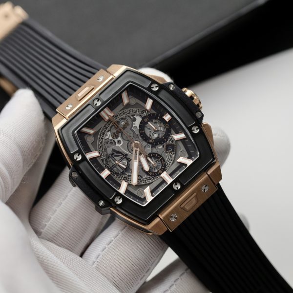 Hublot Spirit Of Big Bang King Gold Bezel Ceramic Best Replica 42mm (1)