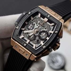 Hublot Spirit Of Big Bang King Gold Bezel Ceramic Best Replica 42mm (1)