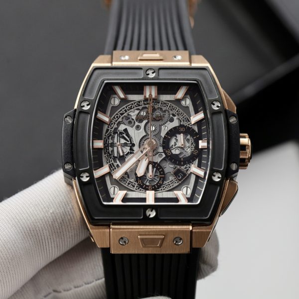 Hublot Spirit Of Big Bang King Gold Bezel Ceramic Best Replica 42mm (1)