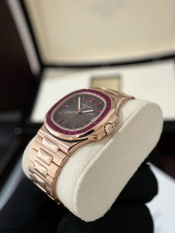 Patek Philippe Nautilus 5723 Customs Synthentic Red Ruby 18K Gold Wrapped 40mm