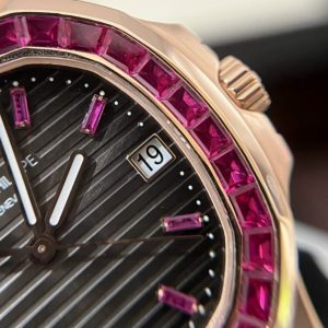 Patek Philippe Nautilus 5723 Customs Synthentic Red Ruby 18K Gold Wrapped 40mm