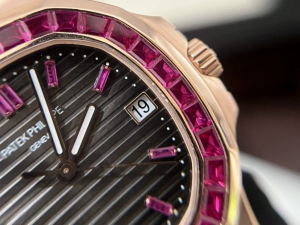 Patek Philippe Nautilus 5723 Customs Synthentic Red Ruby 18K Gold Wrapped 40mm