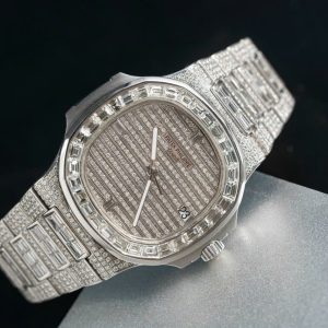 Patek Philippe Nautilus 5719 Best Replica Full Diamonds CZ 40mm (12)