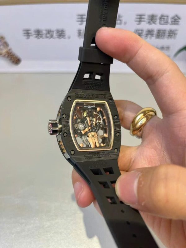 Richard Mille RM66 Best Replica Customs Tourbillon + 18K Gold + Carbon (9)