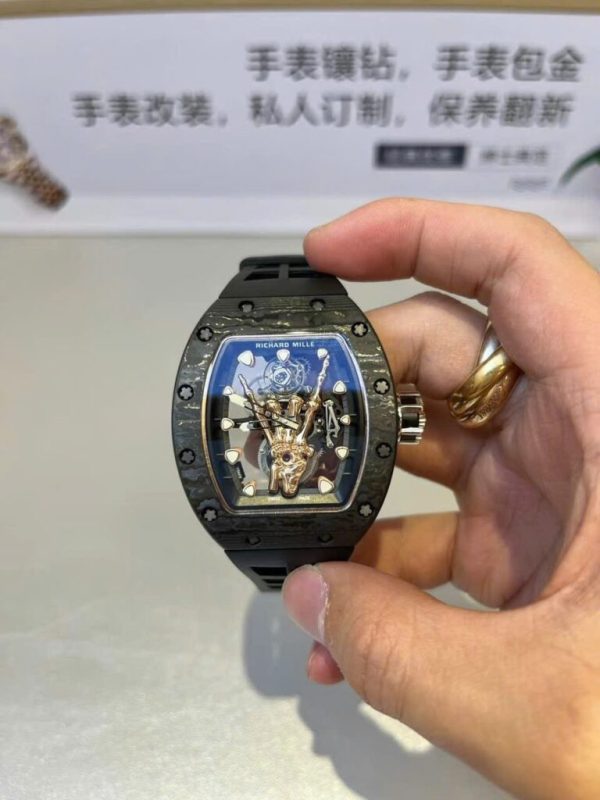 Richard Mille RM66 Best Replica Customs Tourbillon + 18K Gold + Carbon (9)