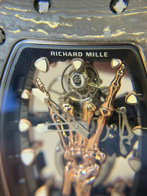 Richard Mille RM66 Best Replica Customs Tourbillon + 18K Gold + Carbon (9)