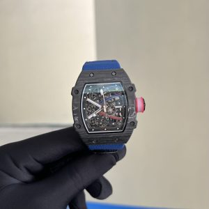 Richard Mille Replica Watches RM67-02 Carbon Blue Strap 39x48mm