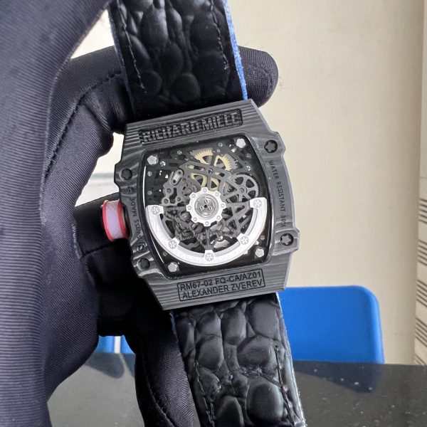 Richard Mille Replica Watches RM67-02 Carbon Blue Strap 39x48mm