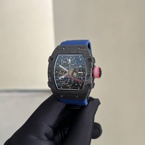 Richard Mille Replica Watches RM67-02 Carbon Blue Strap 39x48mm