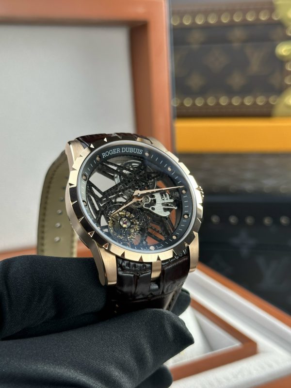 Roger Dubuis Replica Watch Excalibur Skeleton RDDBEX0393 BBR 42mm (12)