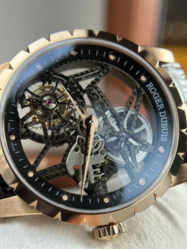 Roger Dubuis Replica Watch Excalibur Skeleton RDDBEX0393 BBR 42mm (12)