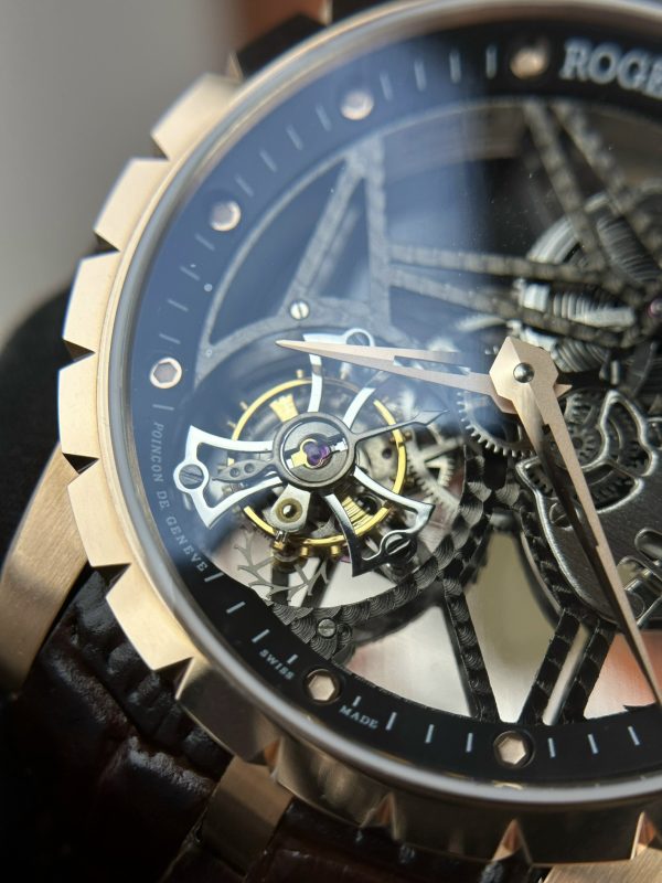 Roger Dubuis Replica Watch Excalibur Skeleton RDDBEX0393 BBR 42mm (12)