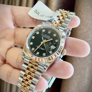 Rolex DateJust Rose Gold Wrapped Black Dial GM Factory 36mm (6)