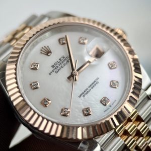 Rolex DateJust Rose Gold Wrapped MOP Dial GM Factory 36mm (1)