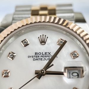 Rolex DateJust Rose Gold Wrapped MOP Dial GM Factory 36mm (1)