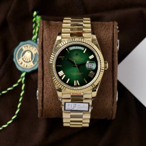 Rolex Day-Date 228238-0069 Green Ombre Replica Watch QF Factory 185 Grams 40mm (1)