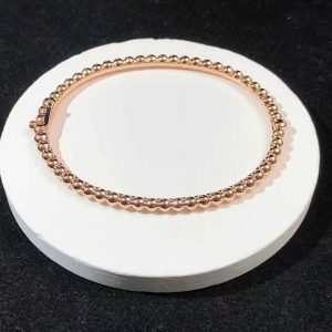 Van Cleef & Arpels Perlée Pearls Bracelet Womens Custom 18K Rose Gold (2)