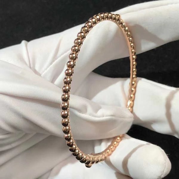 Van Cleef & Arpels Perlée Pearls Bracelet Womens Custom 18K Rose Gold (2)