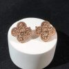 Van Cleef & Arpels Vintage Alhambra Womens Earring Custom 18K Rose Gold (2)