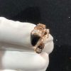 BVLGari Serpenti Vipper Ring Remake Gemstone Diamond 18K Rose Gold (2)