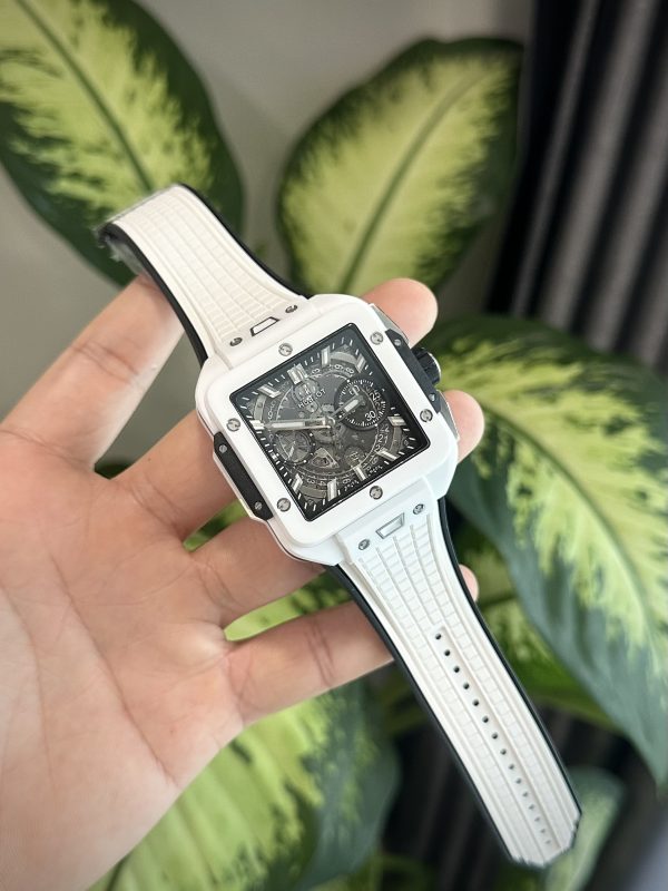 Hublot Square Bang Unico White Ceramic Best Replica BBF Factory 42mm