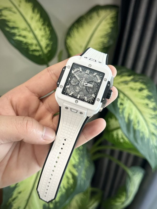 Hublot Square Bang Unico White Ceramic Best Replica BBF Factory 42mm