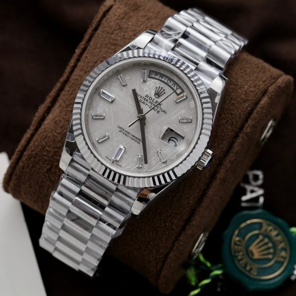 Rolex Day-Date Best Replica Customs Meteorite & Moissanite Diamonds Dial GMF 40mm (11)