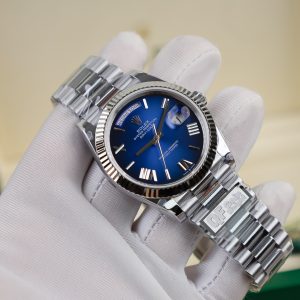 Rolex Day-Date Blue Ombre Best Replica 185 Grams QF Factory 40mm (1)