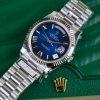 Rolex Day-Date Blue Ombre Best Replica 185 Grams QF Factory 40mm (1)