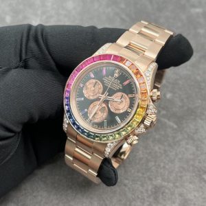 Rolex Daytona Rainbow Real Gold Diamonds & Gemstones Natural