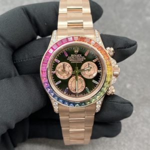 Rolex Daytona Rainbow Real Gold Diamonds & Gemstones Natural