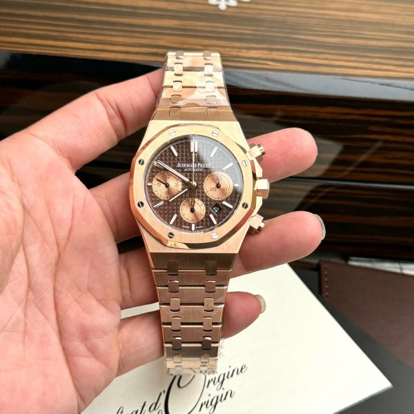 Audemars Piguet Royal Oak 26331OR Fake 11 Watch Brown Dial IP Factory 41mm (2)