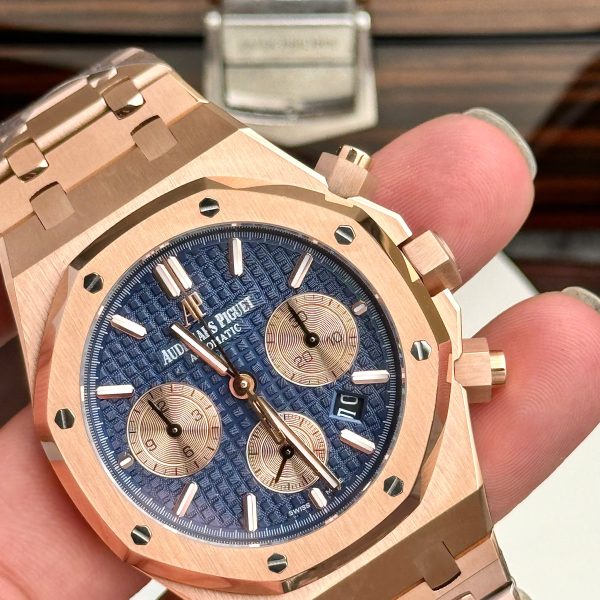 Audemars Piguet Royal Oak 26331OR Super Fake 11 Blue Dial IP Factory 41mm (2)