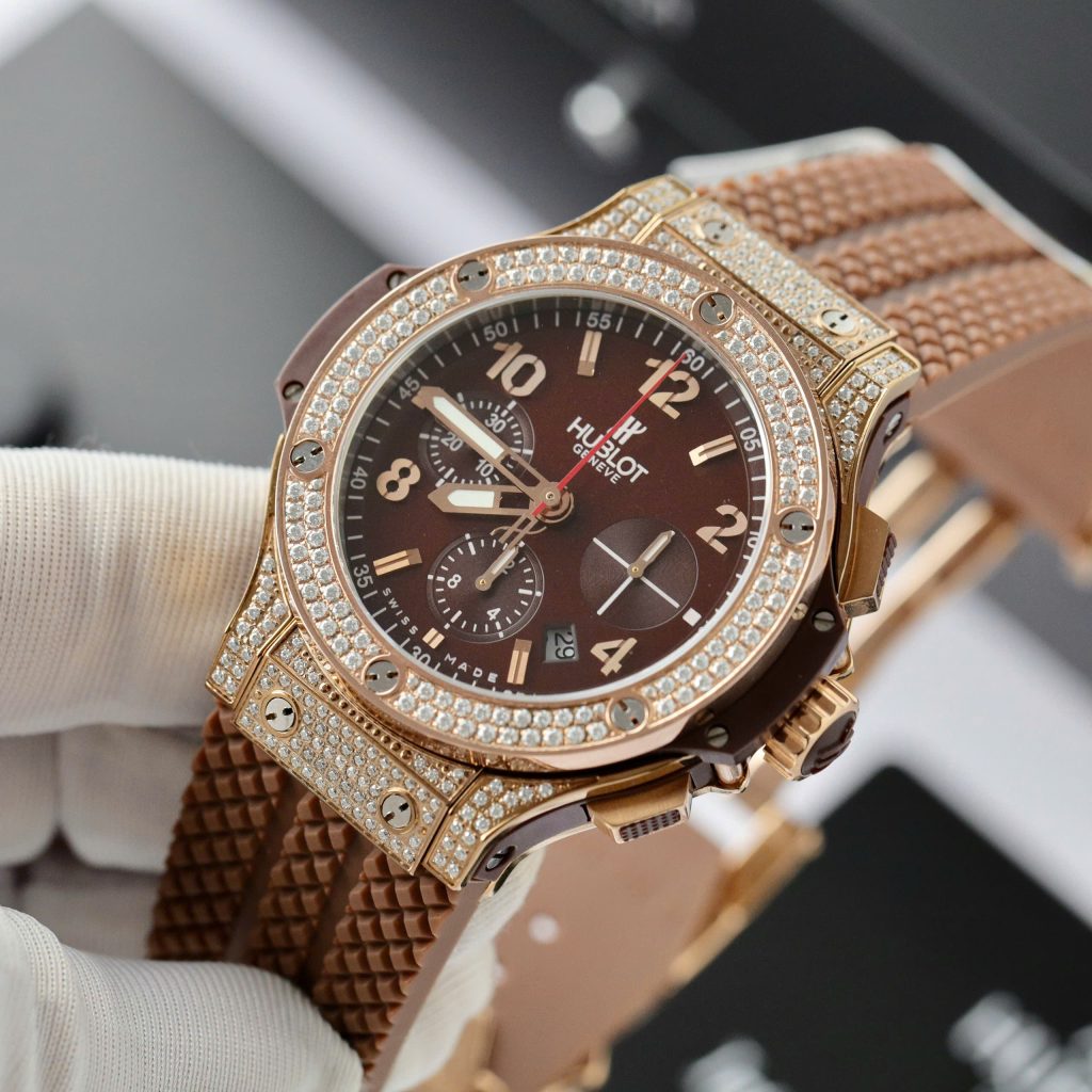 Hublot Big Bang King Gold Rep 11 Watch Custom Moissanite Diamonds Hong Kong 42mm (2)