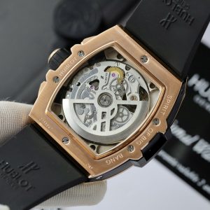 Hublot Spirit Of Big Bang King Gold Replica Watch Custom Moissanite Diamonds Hong Kong 42mm (2)