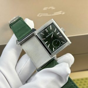 Jaeger LeCoultre Best Rep 11 Watch Master Reverso Green Dial MG Factory 30x40mm (2)