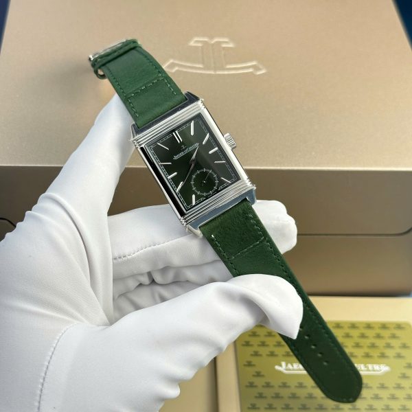 Jaeger LeCoultre Best Rep 11 Watch Master Reverso Green Dial MG Factory 30x40mm (2)