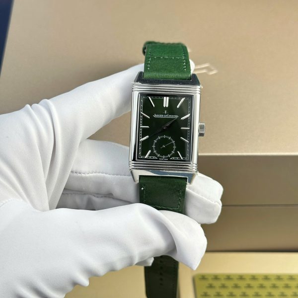 Jaeger LeCoultre Best Rep 11 Watch Master Reverso Green Dial MG Factory 30x40mm (2)