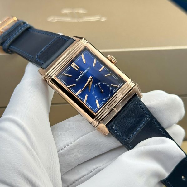 Jaeger LeCoultre Master Reverso Rep 11 Watch 2 Sides White And Blue MG Factory 30x40mm (2)